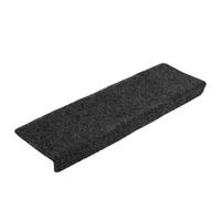RMIHSJG Lot de 20 tapis d'escalier autocollants - 65 x 21 x 4 cm - Noir - Bord rectangulaire - Antidérapant - Durable - Réduction du bruit - En polypropylène - Protection des escaliers - Facile