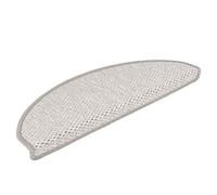 RMIHSJG Lot de 30 tapis d'escalier autocollants, aspect sisal, 65 x 21 x 4 cm, platine, antidérapants, insonorisants et lavables avec double face