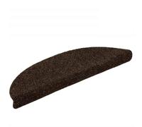RMIHSJG Lot de 30 tapis d'escalier autocollants semi-circulaires marron - 56 x 17 x 3 cm - Antidérapants - Durable - Réduction du bruit - En polypropylène - Protection des escaliers
