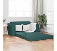 RMIHSJG Loveseat Canapé-lit 2 en 1, vert foncé, 148 x 71 x 83 cm, en tissu, avec cadre en bois et housse en polyester, miracle d'espace polyvalent pour plus de confort et de stabilité dans un style