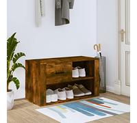 RMIHSJG Meuble à chaussures stable en bois avec 2 compartiments et tiroir, espace de rangement pour chaussures, plateau supérieur stable comme banc ou pour décoration, résistant à l'humidité