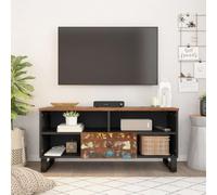 RMIHSJG Meuble TV bas - Buffet suspendu - Banc HiFi - 100 x 33 x 46 cm - Bois recyclé massif et matériau à base de bois