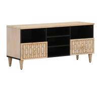 RMIHSJG Meuble TV, buffet, meuble TV, table basse, 100 x 33 x 46 cm, en bois massif, mangue