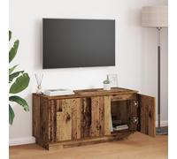 RMIHSJG Meuble TV en bois vieilli - Commode basse - Buffet - 100 x 38 x 49 cm - Matériau dérivé du bois