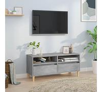 RMIHSJG Meuble TV gris béton - Table basse suspendue - Meuble TV - 100 x 34,5 x 44,5 cm - En matériau dérivé du bois