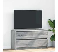 RMIHSJG Meuble TV gris Sonoma - Commode - Buffet suspendu - 100 x 35 x 54 cm - Matériau dérivé du bois