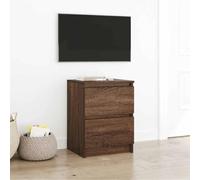 RMIHSJG Meuble TV marron aspect chêne HiFi - Buffet suspendu - 40 x 35 x 54 cm - Matériau dérivé du bois