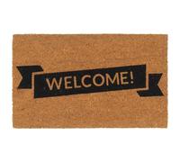 RMIHSJG Paillasson en fibre de coco 45 x 75 cm, touffeté, avec dessous antidérapant pour l'intérieur et l'extérieur, paillasson naturel, durable et facile à nettoyer, tapis d'entrée