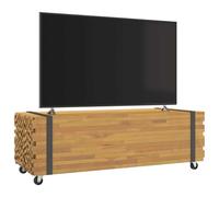 RMIHSJG Table basse 110 x 45 x 35 cm en teck massif Table basse Table d'appoint Table d'appoint Table d'extérieur Salon pour salon extérieur bureau chambre à coucher