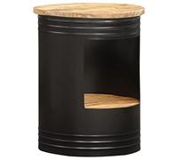 RMIHSJG Table basse 43 x 55 cm - En bois massif de mangue - Petite table pour salon, extérieur, chambre à coucher, bureau