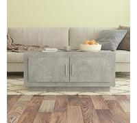 RMIHSJG Table basse en bois gris béton 102 x 50 x 45 cm Table d'appoint d'extérieur Table d'appoint Table d'appoint Table d'appoint Table canapé Table salon pour extérieur, salon, bureau, chambre à