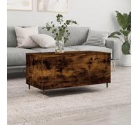 RMIHSJG Table basse en chêne fumé 90 x 44,5 x 45 cm - Petite table d'appoint pour salon, extérieur, chambre à coucher, bureau