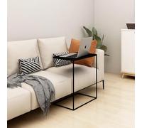 RMIHSJG Table d'appoint noire 55 x 35 x 66 cm - En bois - Pour salon, extérieur, salon, bureau, chambre à coucher