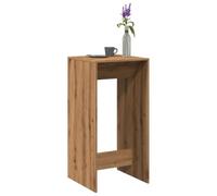 RMIHSJG Table de bar en chêne artisanal, 51 x 50 x 103,5 cm, avec support mural, pour cuisine, salon, salle à manger, durable, robuste, facile d'entretien