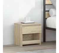 RMIHSJG Table de chevet en chêne Sonoma - 40 x 30 x 39 cm - En bois avec tiroir et compartiment - Table d'appoint robuste comme commode ou table basse - Meuble durable pour un espace de rangement