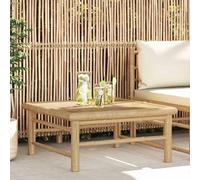 RMIHSJG Table de jardin en bambou 65 x 65 x 30 cm Table d'extérieur pour terrasse et jardin avec construction modulaire légère, robuste et facile d'entretien pour les loisirs et le divertissement