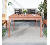 RMIHSJG Table de jardin en bois massif Douglas 121 x 82,5 x 76 cm pour terrasse, jardin, extérieur, table d'extérieur robuste avec plateau stable et cadre en bois durable