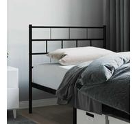 RMIHSJG Tête de lit de rechange en métal noir 80 cm - Design élégant pour cadre de lit - Construction robuste en acier revêtu par pulvérisation avec pieds stables pour un excellent dossier
