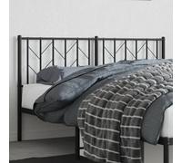 RMIHSJG Tête de lit de rechange en métal noir de 150 cm pour cadre de lit avec structure en acier robuste et revêtement en poudre - Design élégant pour un excellent dossier et une stabilité