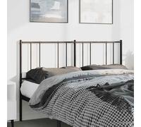 RMIHSJG Tête de lit de rechange en métal noir de 150 cm - Tête de lit élégante pour cadre de lit en acier robuste revêtu par pulvérisation avec pieds stables pour un excellent dossier