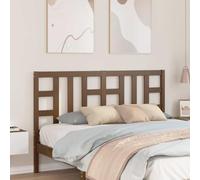 RMIHSJG Tête de lit en bois massif de pin marron miel 156 x 4 x 100 cm avec design tendance pour une décoration élégante de chambre à coucher et un soutien dorsal confortable lorsque vous êtes assis