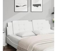 RMIHSJG Zadar Coussin de tête de lit Blanc 180 cm en cuir synthétique durable rembourré anti-taches avec fermeture éclair pour un montage facile, design luxueux pour soutien du dos