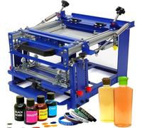 RMJEZTQD Machine d'impression Manuelle for cylindres, Machine de sérigraphie for Bouteilles incurvées, Machine de sérigraphie for Produits cylindriques de diamètre inférieur à 80 mm