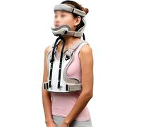 RMJEZTQD Orthèse thoracique cervicale, tête, cou, poitrine, support de rééducation des fractures des vertèbres, angle réglable et respirant, for post-traumatisme, arthrite, douleur aiguë.