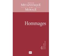 RMM 2015, n° 4 Hommages à Victor Delbos et Jacques D’Hondt - Collectif - Puf - broché - Revue