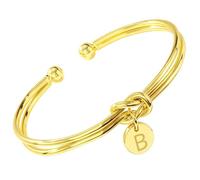 RMMD Bracelet nœud d'amour pour femme avec lettres - Bracelet en cuivre - Bracelet en cuivre - Bracelet en or pour femme - Cadeau de Noël pour femme, maman, petite amie, Eine Grösse, Cuivre, Pas de