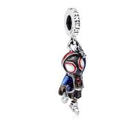 RMMY Black Spider Hero Charms en Argent 925 pour Bracelet Collier Charm Dangle Cadeaux pour Femmes