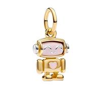 RMMY Cute Love Robot Charm Pour Bracelets Perles En Argent 925 Breloques Pour Femmes Bijoux Pour La FêTe Des MèRes Anniversaire Pour Femme