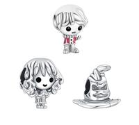 RMMY Femme Abalorio Charms Argent Sterling 925 Magic Hat Boys Girls Breloque Bead Compatible pour Européen Bracelets et colliers Meilleur Cadeau Pour Femmes