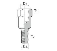 Rms Adaptateur De Rétroviseur M8 Right-m10 Right 121850060