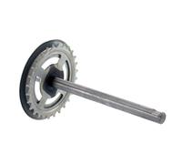 Grafix Axe de pédalier pour Piaggio Ciao 562222-610348M 143063 28 dents Argenté