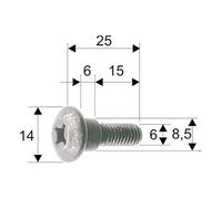 Rms Classic Vis Piaggio/gilera 298086/575249 10 Unités
