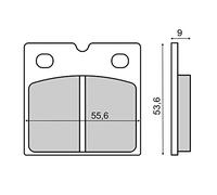 RMS Paire de plaquettes de frein pour moto BMW R45 K75 avant