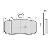 Rms Plaquettes De Frein Frittées Bmw K 1200s 225101603