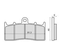 Rms Plaquettes De Frein Frittées Bmw R 850r 225103013