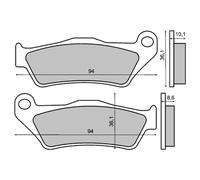 Rms Plaquettes De Frein Frittées Bmw R850c 225101383