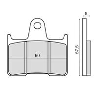 Rms Plaquettes De Frein Frittées Honda Cb 1300cc 225103113