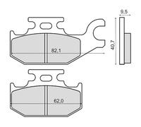 Rms Plaquettes De Frein Frittées Suzuki Burgman 200cc 225102873