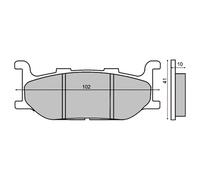 Rms Plaquettes De Frein Frittées Yamaha Majesty 400 225100403