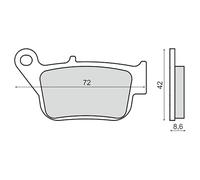 Rms Plaquettes De Frein Frittées Yamaha Yp R250 X-max 225103273
