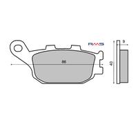 Rms Plaquettes De Frein Organiques Honda Cbr 600f 225100930