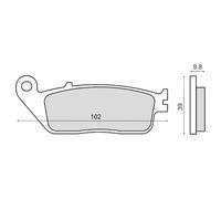 Rms Plaquettes De Frein Organiques Honda Integra 225102640