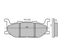 Rms Plaquettes De Frein Organiques Yamaha Majesty 400cc 225100400