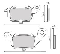 Rms Plaquettes De Frein Organiques Yamaha N-max 125/150 225103600