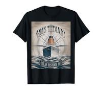 RMS Titanic 1912 Motif commémoratif de l'histoire de l'océan T-Shirt