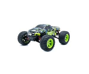 RMT Dominator Voiture RC | Monster Truck 1:12 | Vitesse de 36 km/h | Propulsion 2WD | Commande proportionnelle 2,4 GHz | Batterie Li-Ion 7,4 V 1500 mAh | Protection IPX4 contre les éclaboussures |